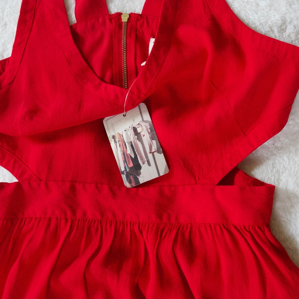 NEW Red Cutout Coincidence & Chance Dress - Picture 7 of 7